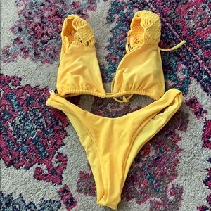Zaful EUC yellow bikini